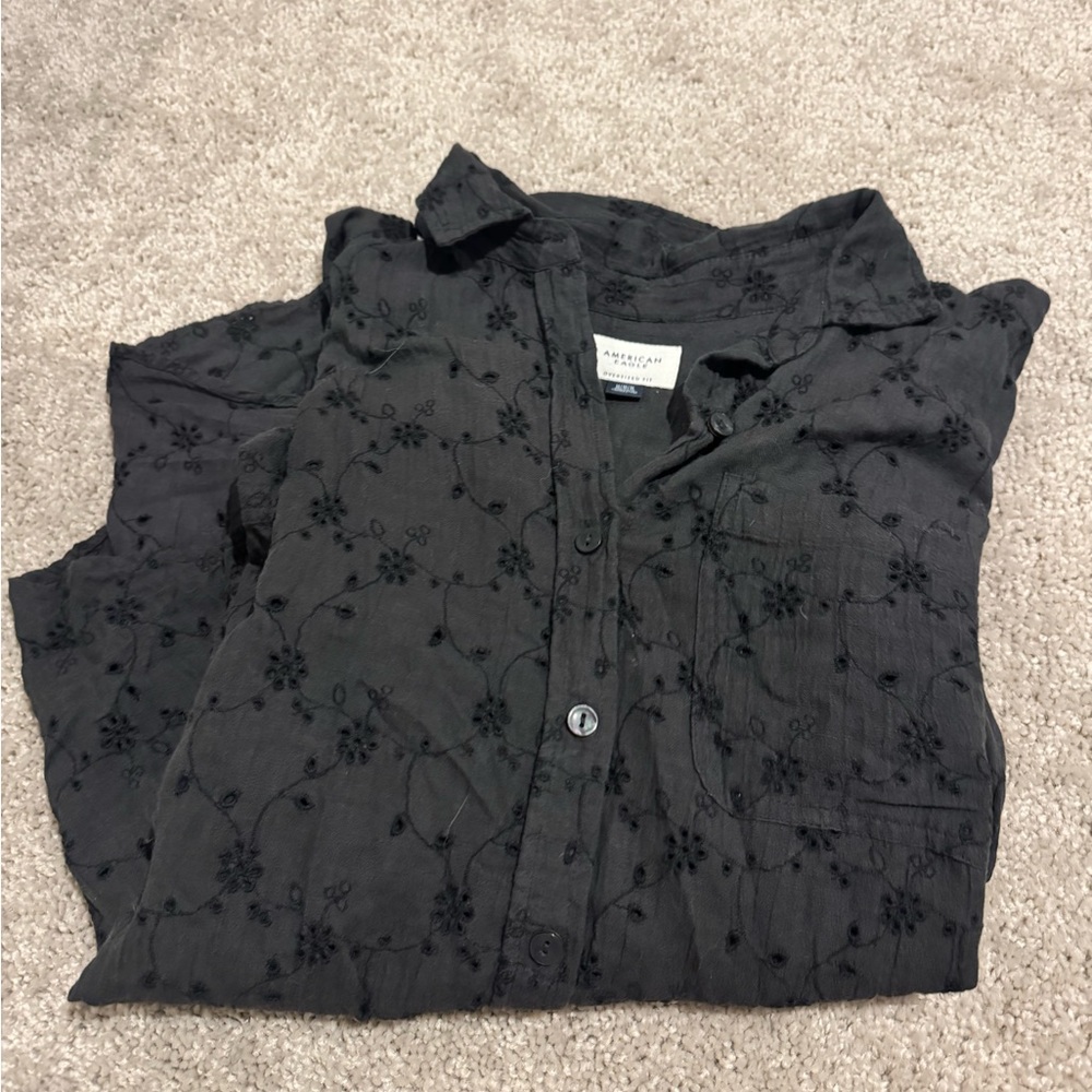 Ae Go Big Oversized Button Down / Button Up - image 3